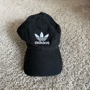 Adidas Black Cap with White Logo
